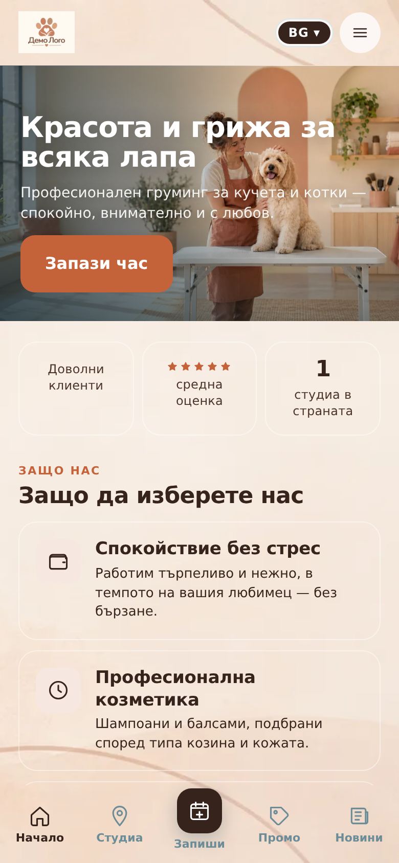 Груминг салони ver.1 — компютър